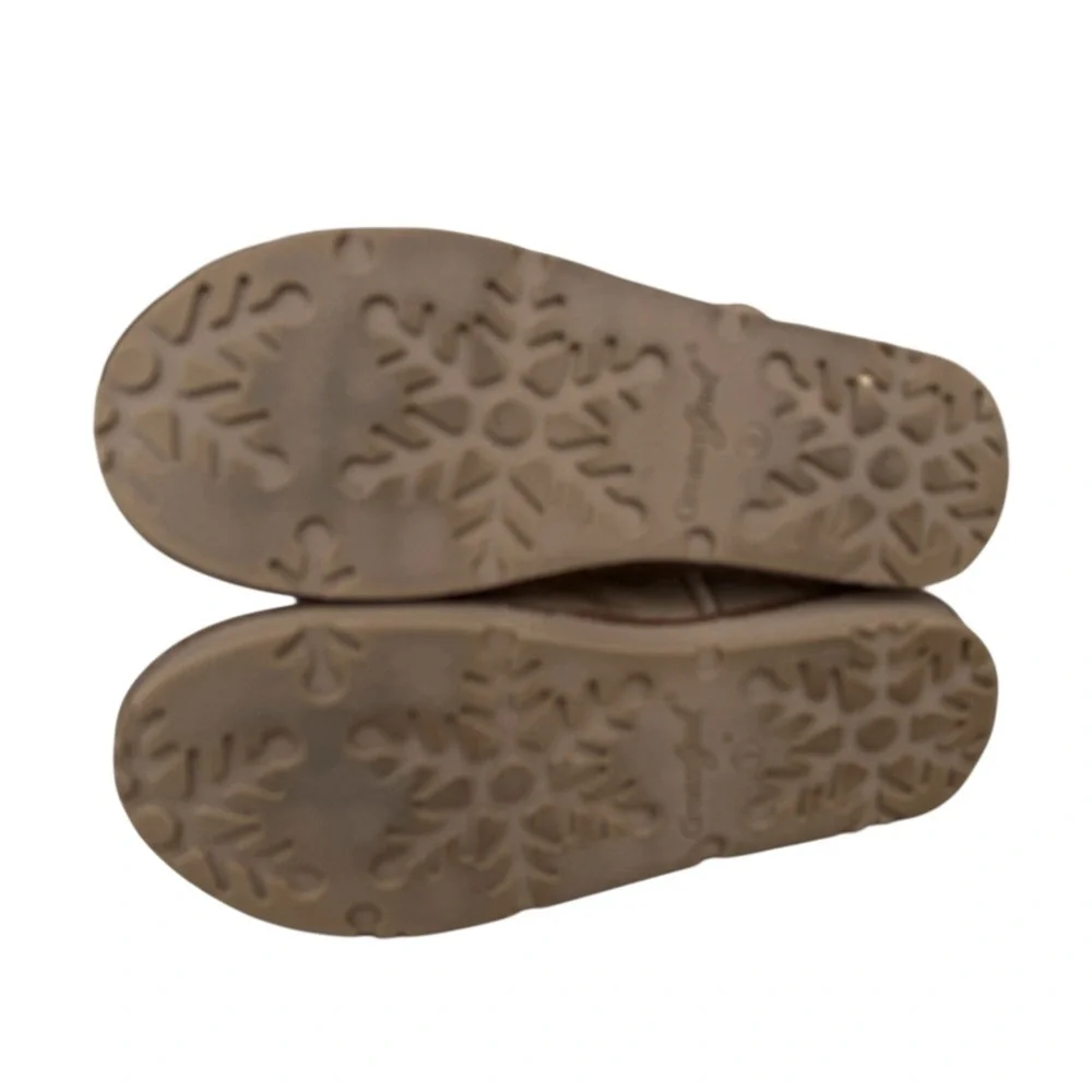 The Animal Rescue Site warm cozy light brown Paw Print women’s boots size 9